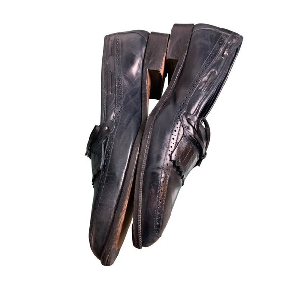 Vintage Stanley Blacker Italian men’s shoes leather throughout size 9.5 - Picture 6 of 12